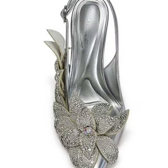 Azalea Wang "FLOWERED FRONTIER" Metallic Crystal Embellished  Petals (BRAND NEW - Picture 3 of 5